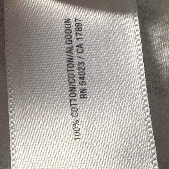 Plaid Flannel Button-Up Shirt Womens Gray & White Long Sleeve - Picture 11 of 11